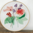 My project in Embroidery and Watercolor Basic Techniques course. Projekt z dziedziny  Malarstwo, Malowanie akwarelą,  Haft, Zdobienie tekst i liów użytkownika agata_da - 16.05.2021