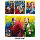 TINTANGO (Tango a la tinta). Traditional illustration, Creativit, Drawing, Watercolor Painting, Artistic Drawing & Ink Illustration project by Diego Riemer - 05.21.2021