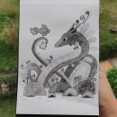 Mi Proyecto del curso: Ilustración en tinta china con influencia japonesa. Traditional illustration, Drawing & Ink Illustration project by Diana Ysabel - 05.29.2021