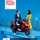 Honda PCX125 Ad Campaign . Un progetto di Pubblicità, Fotografia, Direzione artistica, Scenografia e Fotografia di prodotti di Aleksandra Kingo - 01.06.2021