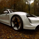 Porsche Taycan. 3D, e Modelagem 3D projeto de Adrian Lopez - 03.06.2021