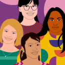 THIRTY PORTRAITS OF WOMEN WORKING AT AWS. Traditional illustration project by Aurélia Durand - 06.09.2021