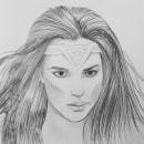Wonder Woman Gal Gadot. Ilustração tradicional, e Artes plásticas projeto de Noah - 19.06.2021