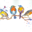 Meu projeto do curso: Técnicas expressivas de aquarela para ilustração de pássaros. Un proyecto de Ilustración tradicional, Pintura a la acuarela, Dibujo realista e Ilustración naturalista				 de Hamilton Braga - 21.06.2021