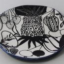 cerámica utilitaria estampada. Design, Traditional illustration, and Ceramics project by Carolina Pacini - 06.23.2021