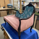 Traditional Upholstery- Chaise Lounge. Furniture Design, Making, Writing, Creativit, Sewing, Interior Decoration, and Woodworking project by Lisa Purchase - 06.28.2021