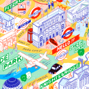 My project in Isometric Map Illustration: Capture a City's Vibrancy course. Traditional illustration, Infographics, Drawing, Digital Illustration, Artistic Drawing, and Digital Painting project by Jess Wilson - 07.02.2021