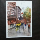Mi Proyecto del curso: Paisajes urbanos en acuarela. Traditional illustration, Fine Arts, Watercolor Painting, and Architectural Illustration project by marrapodijorge - 07.04.2021