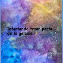 Un trocito de galaxia en mis manos. Painting project by Verónica Valenzuela - 07.04.2021