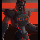 NITRO, Robot Avanzado. Ilustração tradicional, e Design de personagens projeto de Katherin Ponce - 05.07.2021