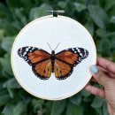 My project in Realistic Embroidery Techniques course. Traditional illustration, Embroider, and Textile Illustration project by Cristina Gray - 07.07.2021