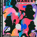 Posters ATLANTA STREETWEAR MARKET 2021. Ilustração tradicional, e Design de cartaz projeto de Jordy García Paredes - 12.07.2021