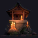 Minishrine. 3D Animation, and 3D Modeling project by Raúl Ferreres - 07.23.2021