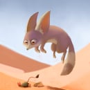 Proyecto Fennec Fox. Traditional illustration, Character Design, Drawing, and Digital Illustration project by Alito Luca - 07.31.2021