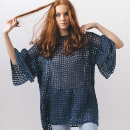 Filet Crochet Dress. Artesanato, Criatividade, Design de moda, e Crochê projeto de Gaia Segattini - 02.08.2021