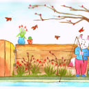 Mi Proyecto del curso: Ilustración en acuarela con influencia japonesa. Traditional illustration, Drawing, and Watercolor Painting project by Cintia Cueva Coral - 08.02.2021