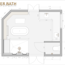 Master Bath . Un proyecto de Diseño, Arquitectura interior, Diseño de interiores e Interiorismo de Alejandra Forero Rodríguez - 30.06.2021