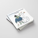 Croco and his friend/ a book. Un proyecto de Ilustración tradicional, Humor gráfico, Dibujo digital y Dibujo anatómico de Maria Dykina - 03.08.2021