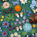 Butterfly Botanica puzzle . Un projet de Design , Illustration, Photographie, Direction artistique, Conception éditoriale, Beaux Arts, Packaging , et Conception de produits de Diana Beltran Herrera - 03.08.2021