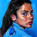 Portrait Painted for My Expressive Oil Portrait Course. Een project van Traditionele illustratie van A.J. Alper - 04.08.2021