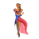 Asymmetric - Degender Fashion. Projekt z dziedziny Trad, c, jna ilustracja, Moda i Projektowanie mod użytkownika Sheetal Martine Joseph - 14.11.2020
