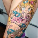 Sailor Moon. Traditional illustration, and Tattoo Design project by Molina Tattoo - 08.08.2021