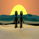 Tama, Tuga e o Mar. 3D Animation, and 3D Modeling project by Maria Laura De Luca - 08.10.2021