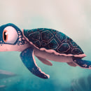 Honu. Traditional illustration project by Alito Luca - 08.09.2021