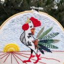Técnicas de bordado: ilustrando con hilo y aguja. Embroider, and Textile Illustration project by Ana Martínez de Buen - 08.11.2021