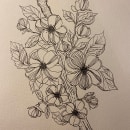 Peony´s. Un proyecto de Dibujo a lápiz, Pintura a la acuarela, Diseño floral y vegetal de Natalie Gajardo Contreras - 11.08.2021