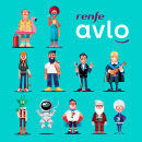 Personajes AVLO-RENFE. Un projet de Illustration traditionnelle, Animation , et Conception de personnages de Ricardo Polo López - 01.07.2021