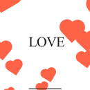 LOVE - Animation random hearts CSS. Animação, CSS, e JavaScript projeto de Manu Morante - 22.08.2021