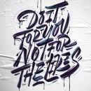Do it for you, not for the likes.. Graphic Design, Lettering, H, and Lettering project by Rafa Miguel // HUESO - 08.23.2021