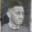 Mixed Media Portrait Drawings . Painting, Creativit, Pencil Drawing, Drawing, and Portrait Drawing project by Alan Coulson - 08.30.2021