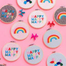 Oh Happy Day - Party Shop Embroidery Hoop Collaboration. Design, e Artesanato projeto de Ciara - 30.08.2021