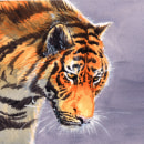 Tiger I. Ilustração tradicional, e Pintura em aquarela projeto de Miguel A. Guzmán - 28.08.2021