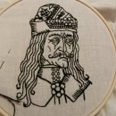 Vlad Woodcut Embroidery  Ein Projekt aus dem Bereich H und werk von Sherri O'shaughnessy - 04.09.2021