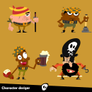 Character Designers Piratas.. Un proyecto de Animación, Diseño de personajes, Diseño de juegos, Animación 2D e Ilustración digital de Pedro Henrique - 06.09.2021