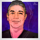 Vector portrait inspired by Alvaro Tapia Hidalgo. Un proyecto de Ilustración vectorial, Ilustración digital e Ilustración de retrato de Paulo Macedo - 13.09.2021