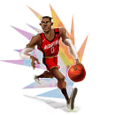 NBA player - 2020 season . Traditional illustration, Character Design, and Graphic Humor project by Amro Okacha - 12.07.2020