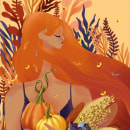 October "The Harvest". Ilustração tradicional projeto de Federica De falco - 23.09.2021