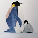 Ilustración de "pingüino emperador" . Traditional illustration project by Monica Guardamino Salvador - 09.26.2021