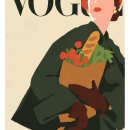 VOGUE COUVERTURE. Traditional illustration project by Kim ROSELIER - 10.02.2019