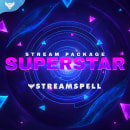 Superstar - Stream Package. Projekt z dziedziny Design,  Motion graphics,  Manager art, st i czn użytkownika StreamSpell - 04.10.2021