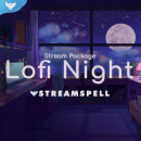 Lofi Night - Stream Package. Un projet de Illustration traditionnelle, Motion design , et Direction artistique de StreamSpell - 04.10.2021