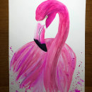 Flamingo. Ilustração tradicional projeto de Maria Broadbridge - 05.10.2021