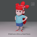 Angry girl | Modelado 3D en Blender basado en el trabajo de @silvia.t.g.t. 3D, Animation, and Character Design project by Julia Gómez - 09.15.2021