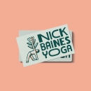 Nick Baines Yoga brand identity. Un proyecto de Diseño, Ilustración tradicional, Br, ing e Identidad y Diseño de logotipos de Aron Leah - 08.10.2021
