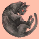Black Cat (Markers). Projekt z dziedziny Trad, c, jna ilustracja i Manga użytkownika Caio Yo - 15.10.2021