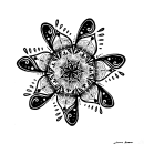 My project in The Art of Mandala Drawing: Create Geometric Patterns course Ein Projekt aus dem Bereich Zeichnung und Illustration mit Tinte von Carina Kramer - 17.10.2021